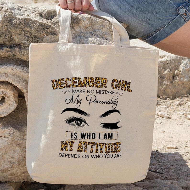 TikTok Shop December Girl Make No Mistakes Tote Bag December Girl Tote Bag Gift For December Girl Birthday Tote Bag Birthday Gift Market Tote Bag