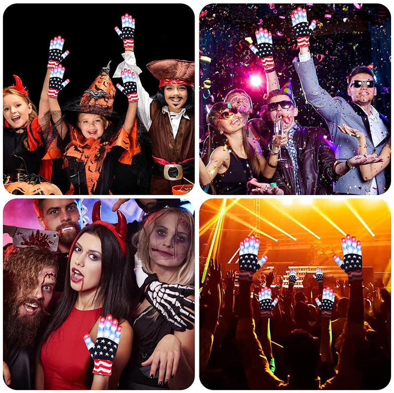 Light up any party or celebration with these LED Light Up Gloves