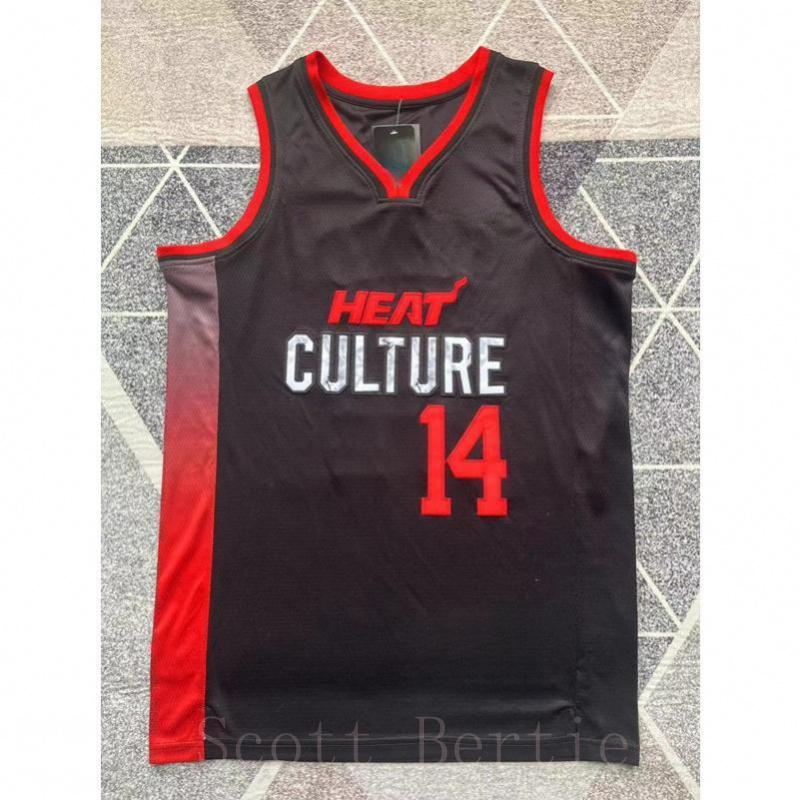 TikTok Shop Christmas sportswear Jimmy Butler s 2024 latest model No. 14 City Edition black basketball jersey unisex a major hit