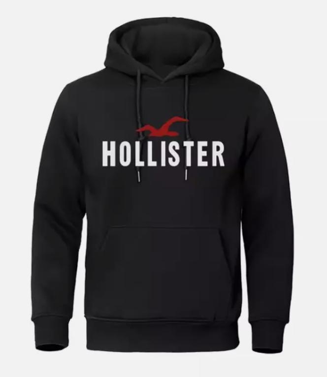 Hollister printed logo hoodie hotsell