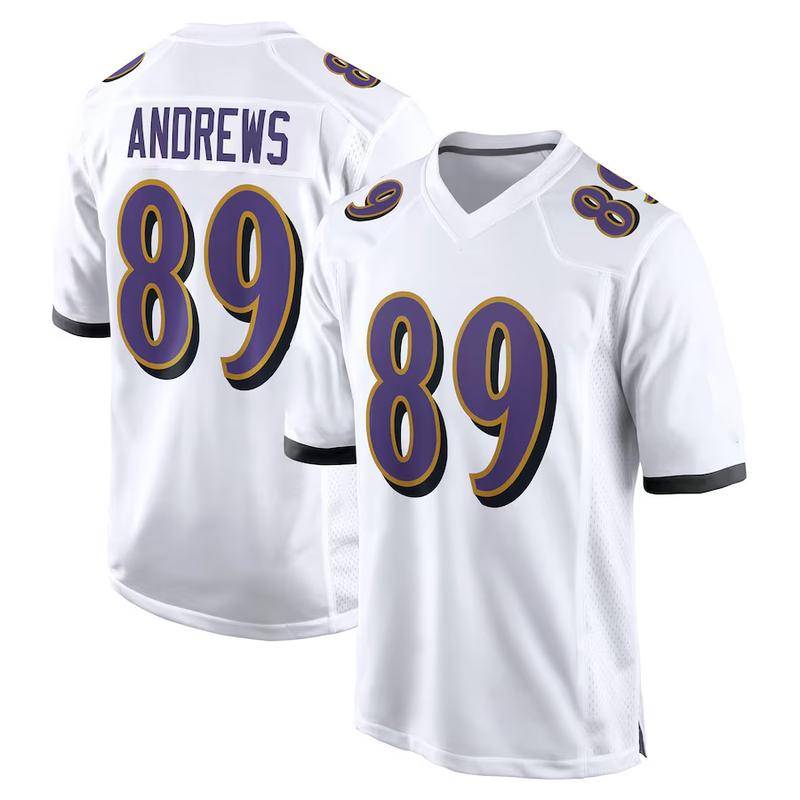 TikTok Shop Flowers 4 Jersey Andrews 89 Jersey Jackson 8 Jersey R.Lewis 52 Jersey Custom Ravens Jersey