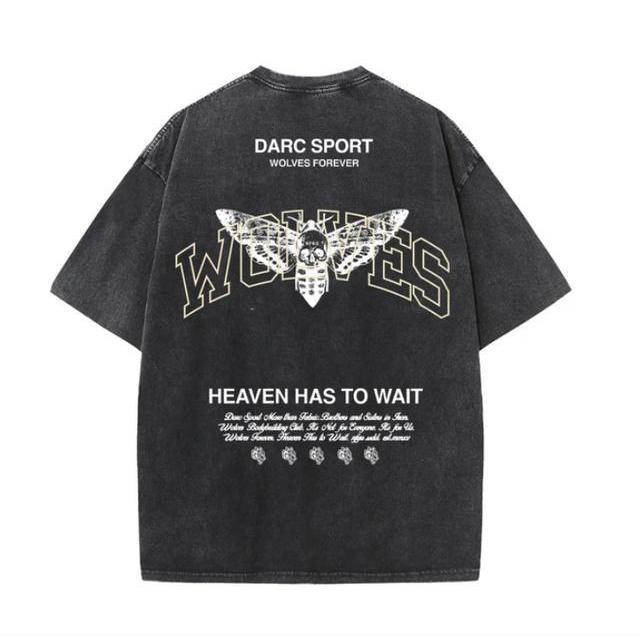 TikTok Shop: Darc Sport Vintage Washed Fitness Shirt - Bodybuilding and  Workout Tee with NFGU Flame Wolves Graphic, Available as Menswear