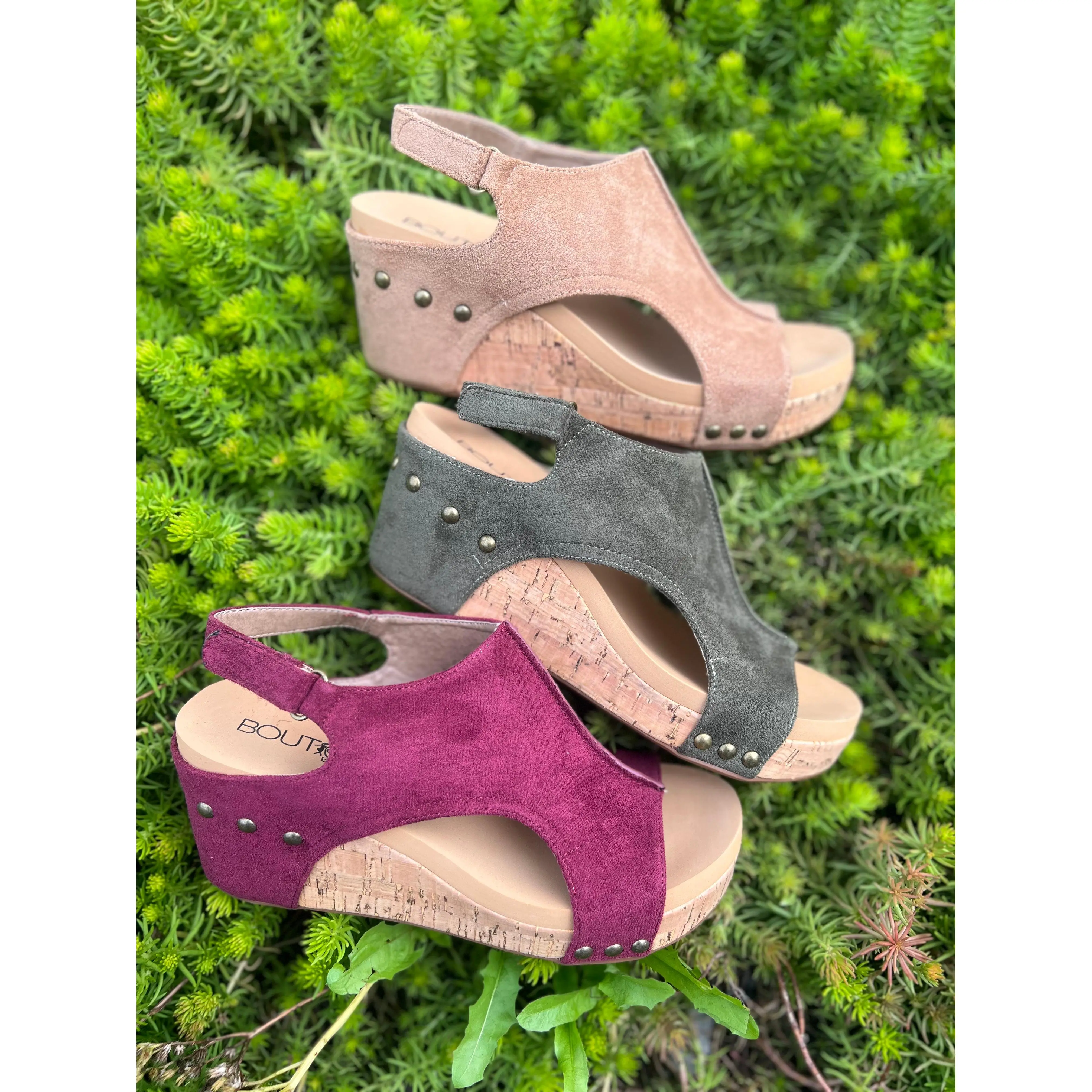 Carley Wedge Sandals (b-2)(w1)(bc-a)(f3) Carley Wedge Sandals (b-2)(w1)(bc-a)(f3)