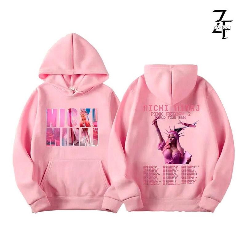 TikTok Shop Nicki s Minaj Pink Friday 2 Tour 2024 Hoodie Gift For Fans Unisex Shirt Cotton Shirt Vintage Shirt Crewneck Shirt Streetwear Oversized T Shirt Sweatshirt Hoodie