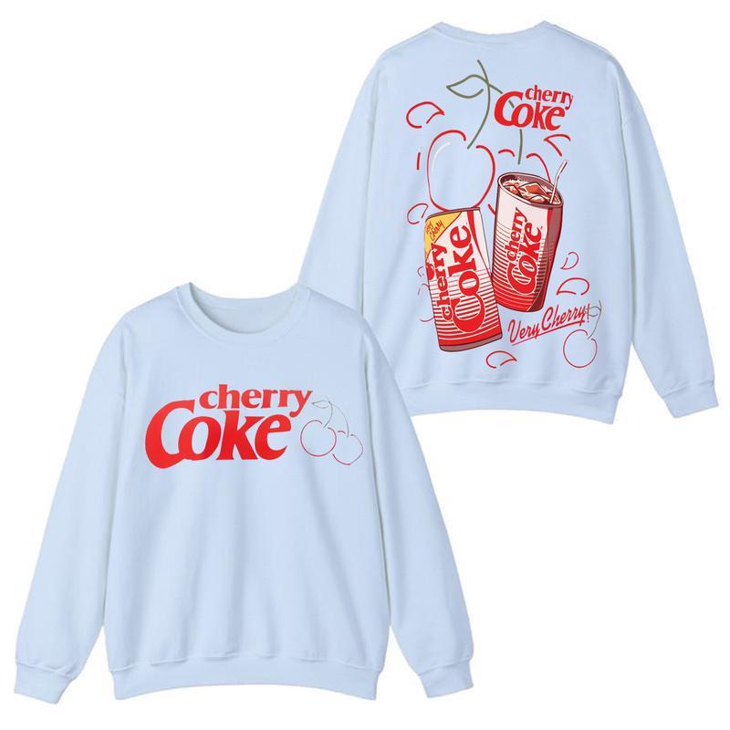 TikTok Shop Cherry Coke Sleep Sweatshirt Unisex Classic Sweatshirt Functional Fashion Assorted Colors Shared Styles Multiple Fashion Choices