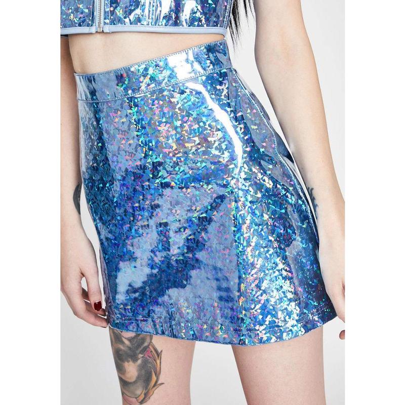 TikTok Shop Crystal Realm Holographic Skirt