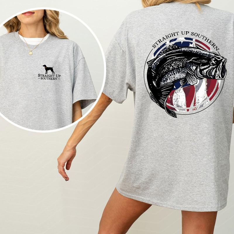 Patriotic Bass Fishing Tshirt Patriotic Bass Fishing Tshirt
