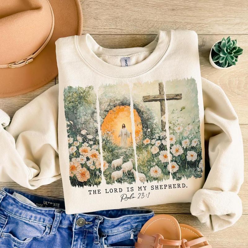 The Lord is My Shepherd Easter Shirt The Lord is My Shepherd Easter Shirt