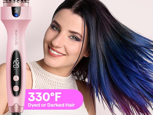 Product Introduction of Wavytalk Blowout Boost Ionic Thermal Brush 1 1/2 Inch with LED Display, 300℉-420℉ for Different Hair Types, 120-240V Universal Voltage 6