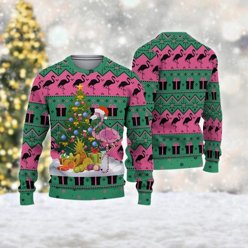 Flamingo ugly sweater hotsell