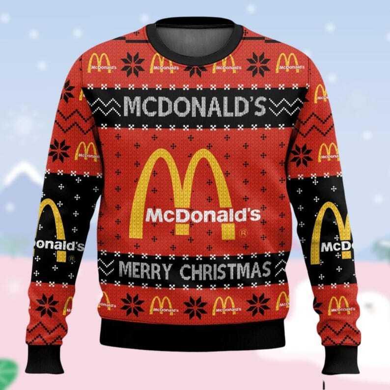 Mcdonalds christmas sweater best sale