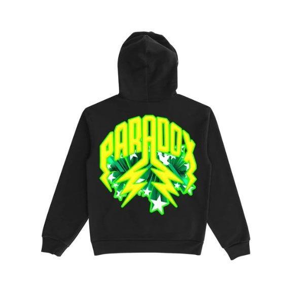 TikTok Shop 2 side SHOOTING STARS DIAMOND STONED PULL OVER HOODIE paradox hoodie paradox sweatshirt