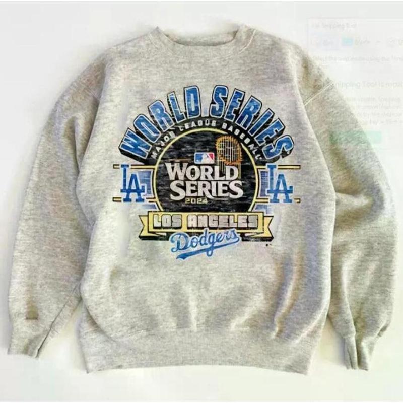 Los Angeles Dodgers World Series Champions 2024 graphic ash Sweatshirt