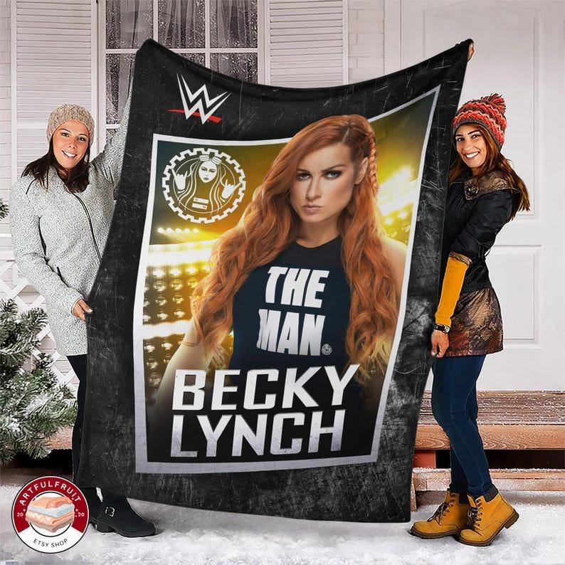 TikTok Shop Becky Lynch Fleece Blanket Premium Sherpa Blanket Rebecca Quin Blanket Wrestler Blanket Female Wrestler Blanket Becky Lynch Quilt