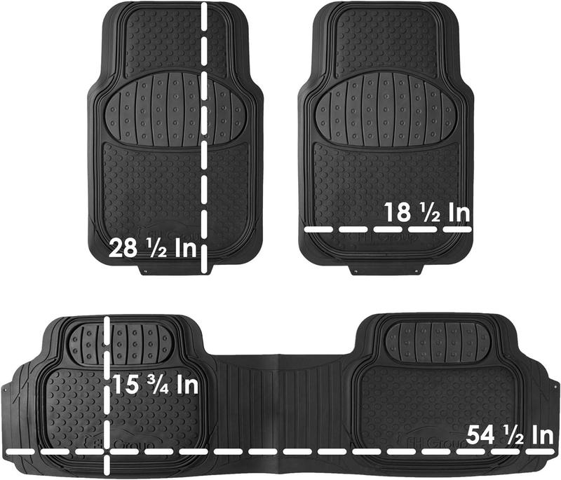 🚘[UNIVERSAL FIT] This set of rubber car floor mats was carefully