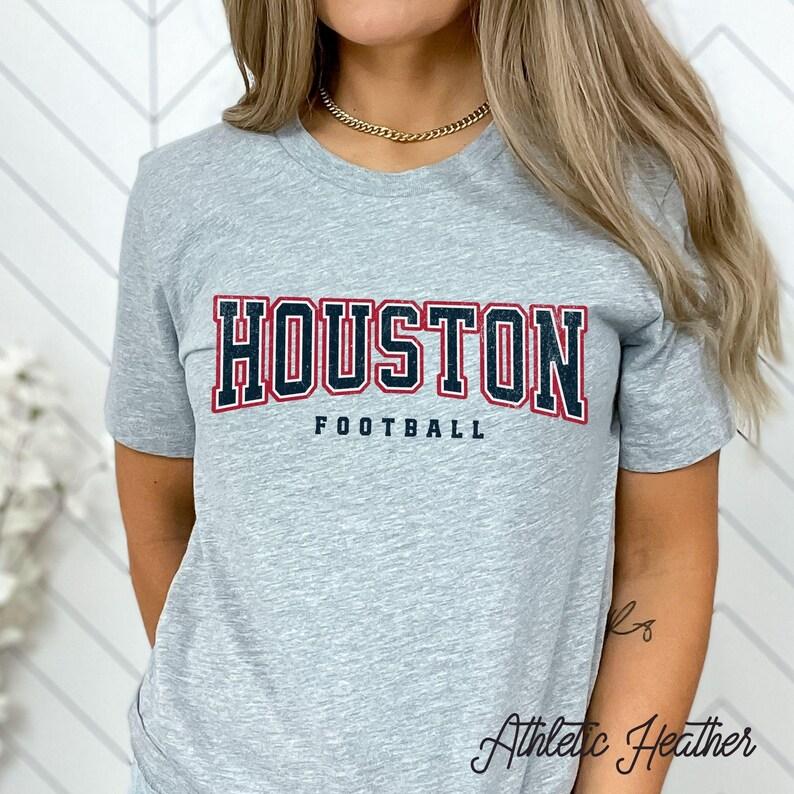 TikTok Shop Vintage Texans Football T Shirt Cute Retro Texans Shirt for Hou.ston Football Fans Texans Football Tee Perfect Texans Fan Gift