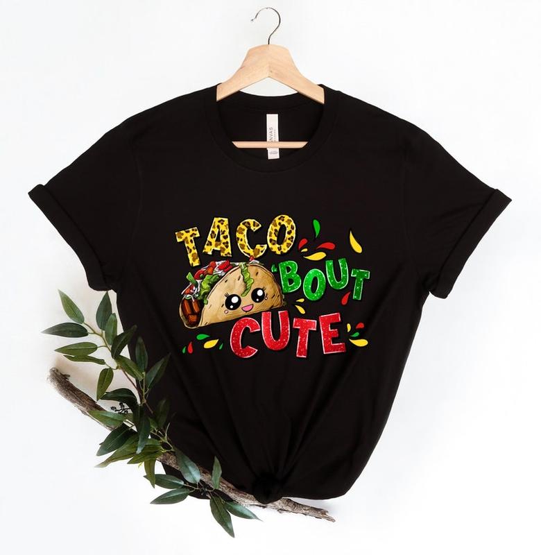 TikTok Shop Taco bout cute Shirt Womens Cinco de Mayo Shirt Mexican Fiesta Party Shirts Fiesta Squad Shirt Mexican Fiesta Gift Mexican Food Shirt