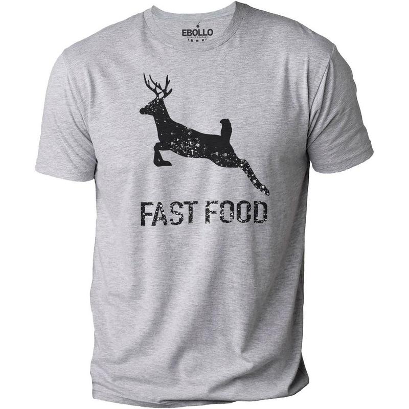 Deer Hunting Funny Hunter Fast Food Gift T-Shirt Tee Deer Hunting Funny Hunter Fast Food Gift T-Shirt Tee