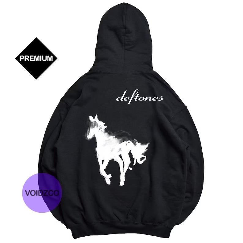 Deftones white pony hoodie best sale