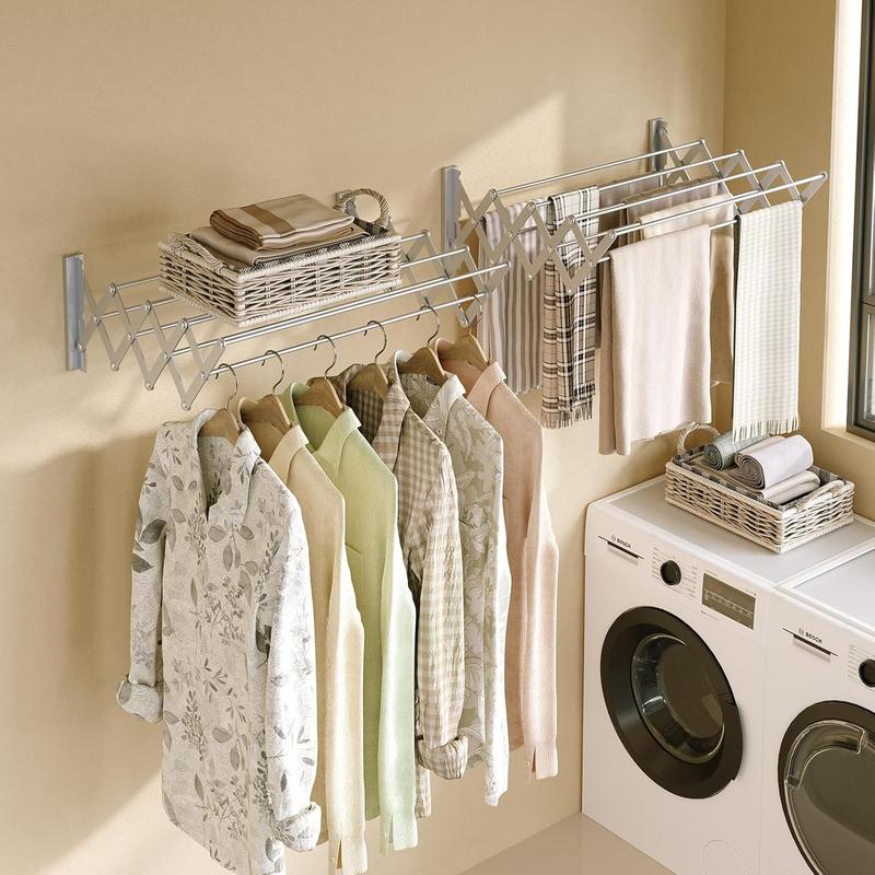 Laundry room adjunct drying bar