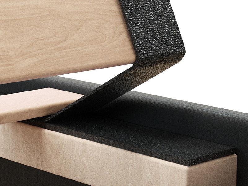 Say goodbye to box springs with our platform bed frame full size