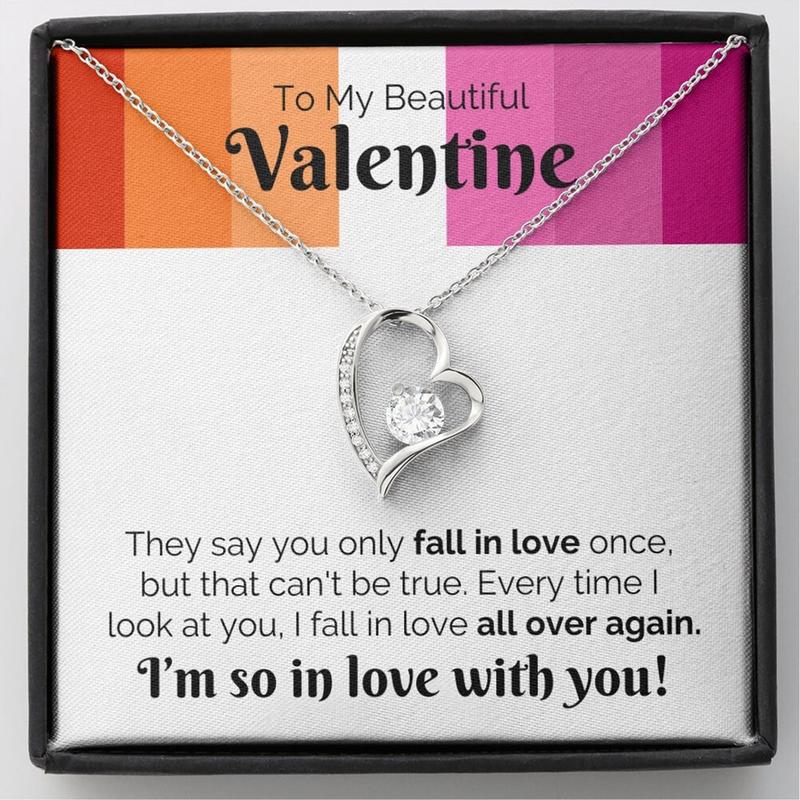 TikTok Shop Lesbian Valentines Necklace. Sparkly Pendant On Romantic Message Card. Lgbt Couple Jewelry Gift. Gay Bi Queer. Subtle Lesbian Pride Flag Unique Gift Ideas Thoughtful and Useful Gift for Yo...