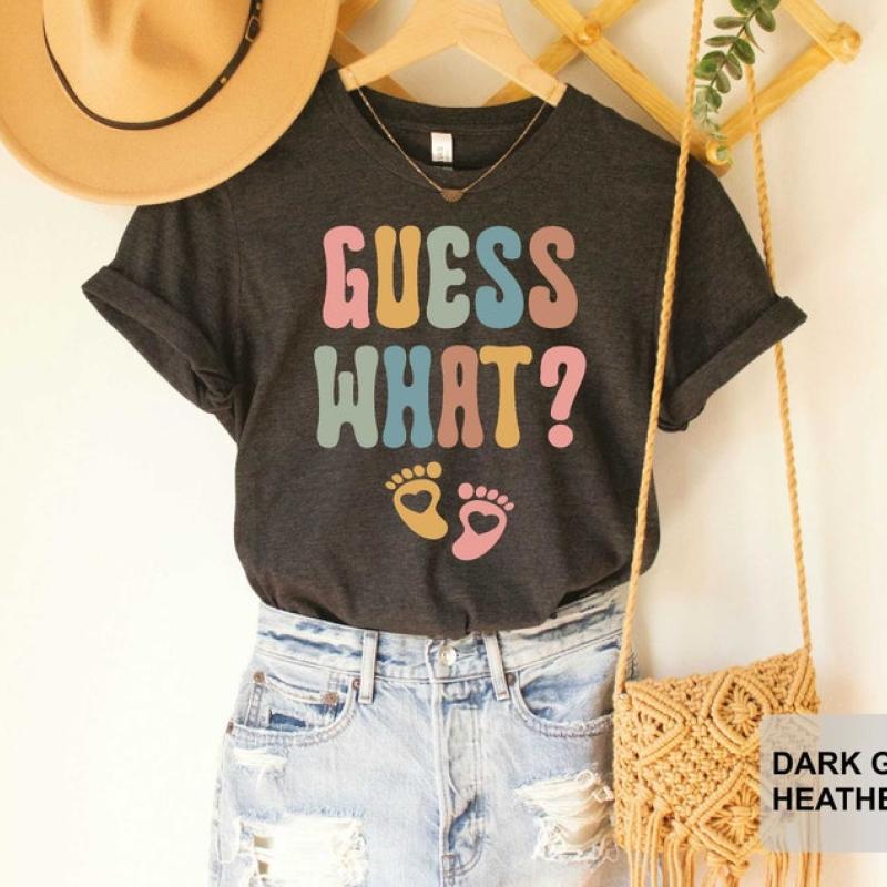 TikTok Shop Guess What Pregnancy Announcement Shirt Baby Announcement Shirt Pregnancy Shirt New Pregnant Momma To Be Shirt