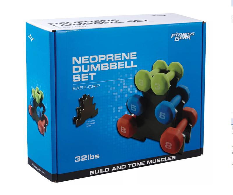 Fitness gear neoprene dumbbell sale