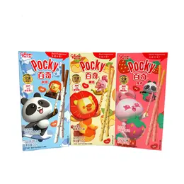 Kawaii Animal Friends Pocky Package - Cookes & Cream, Banana Pudding, and Strawberry Flavor