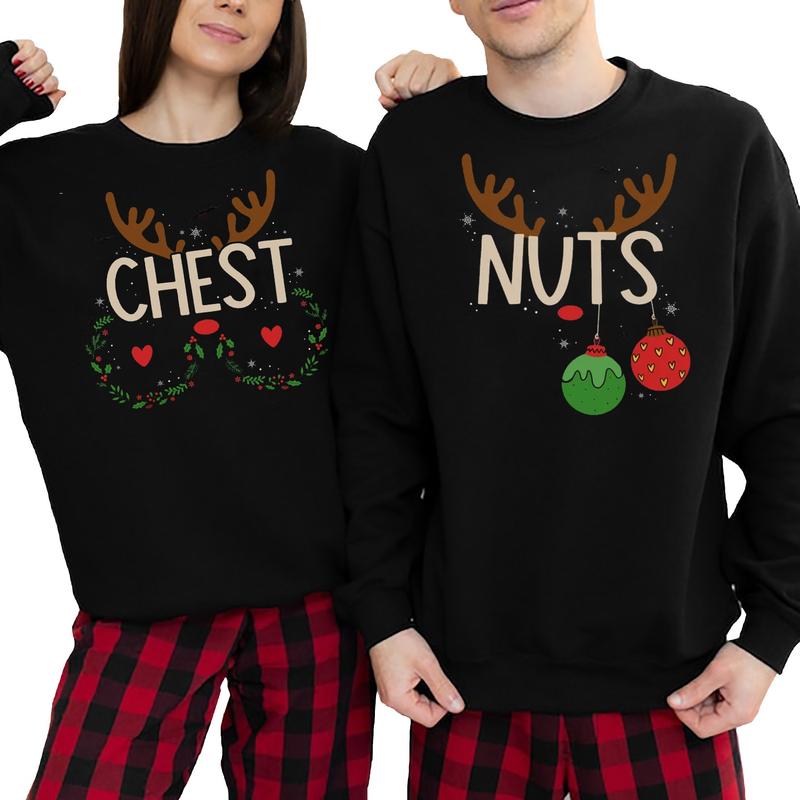 Boyfriend and girlfriend christmas sweaters best sale