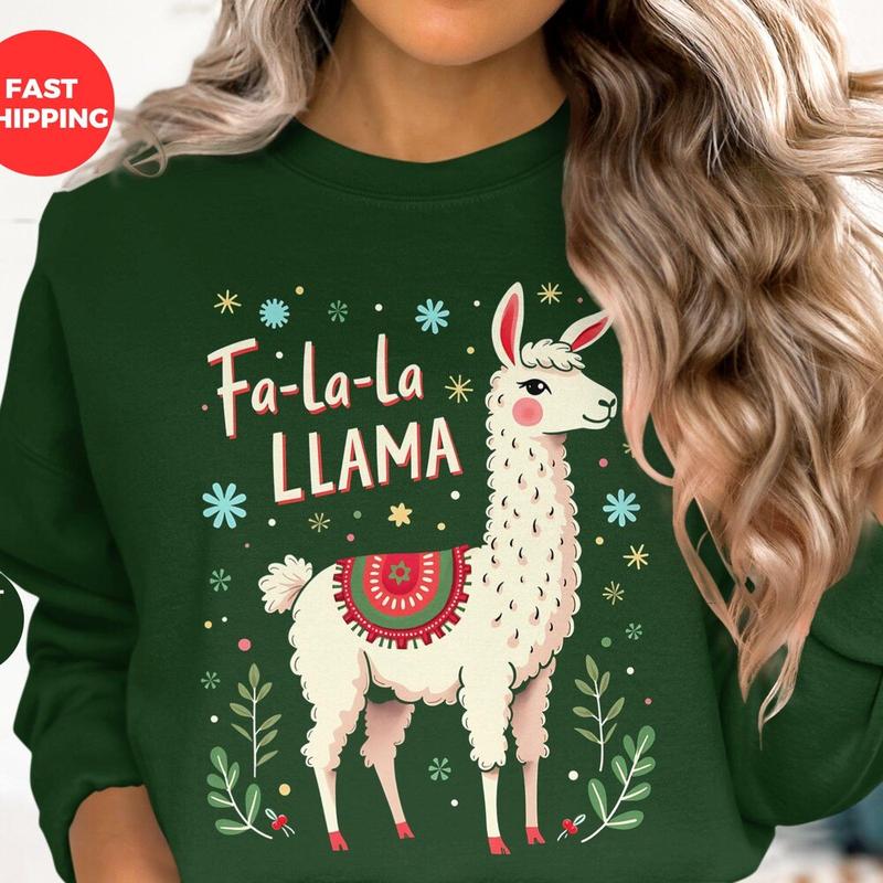 Llama holiday sweater best sale