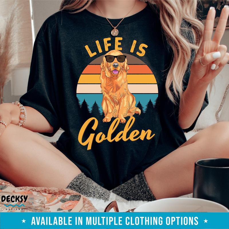 Golden retriever shirts gifts best sale