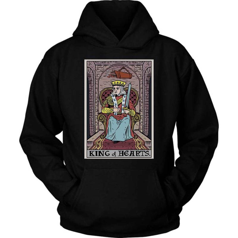 King and queen card hoodies best sale