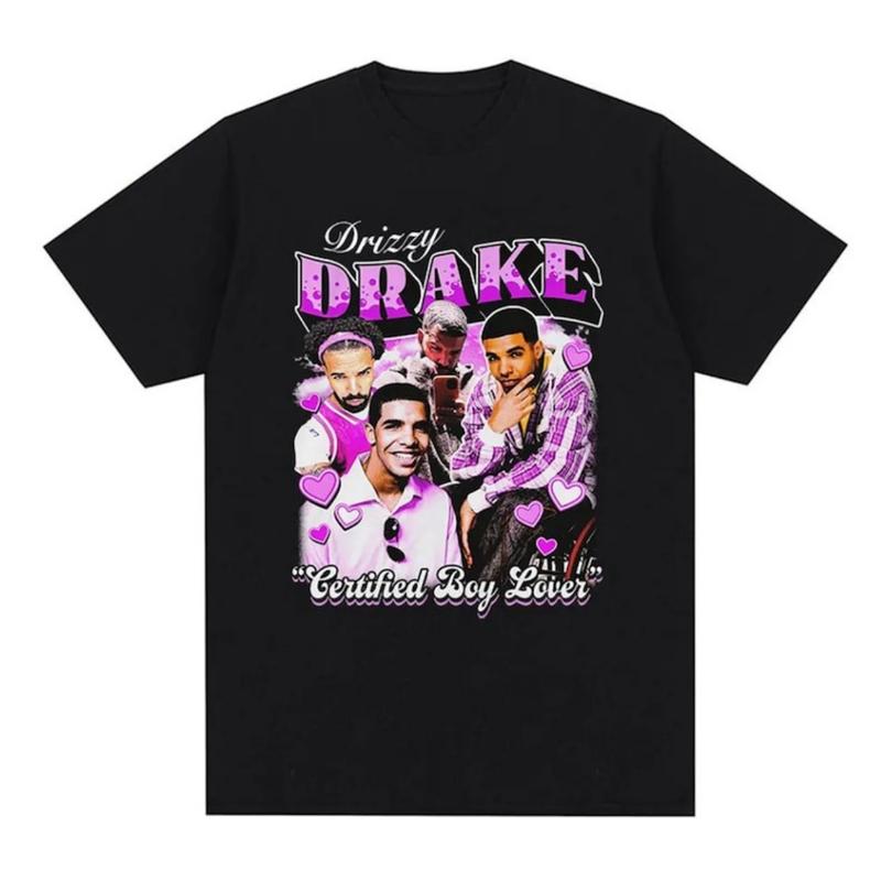 TikTok Shop Rapper Drake Drizzy T shirt Certified Lover Boy Graphic T shirts Drake Rapper Shirt Bootleg Drake Graphic Tee