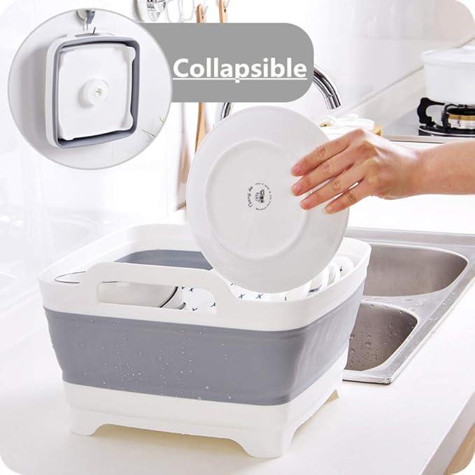 Versatile & Multifunctional Foldable washing basket, dish tub RV sink