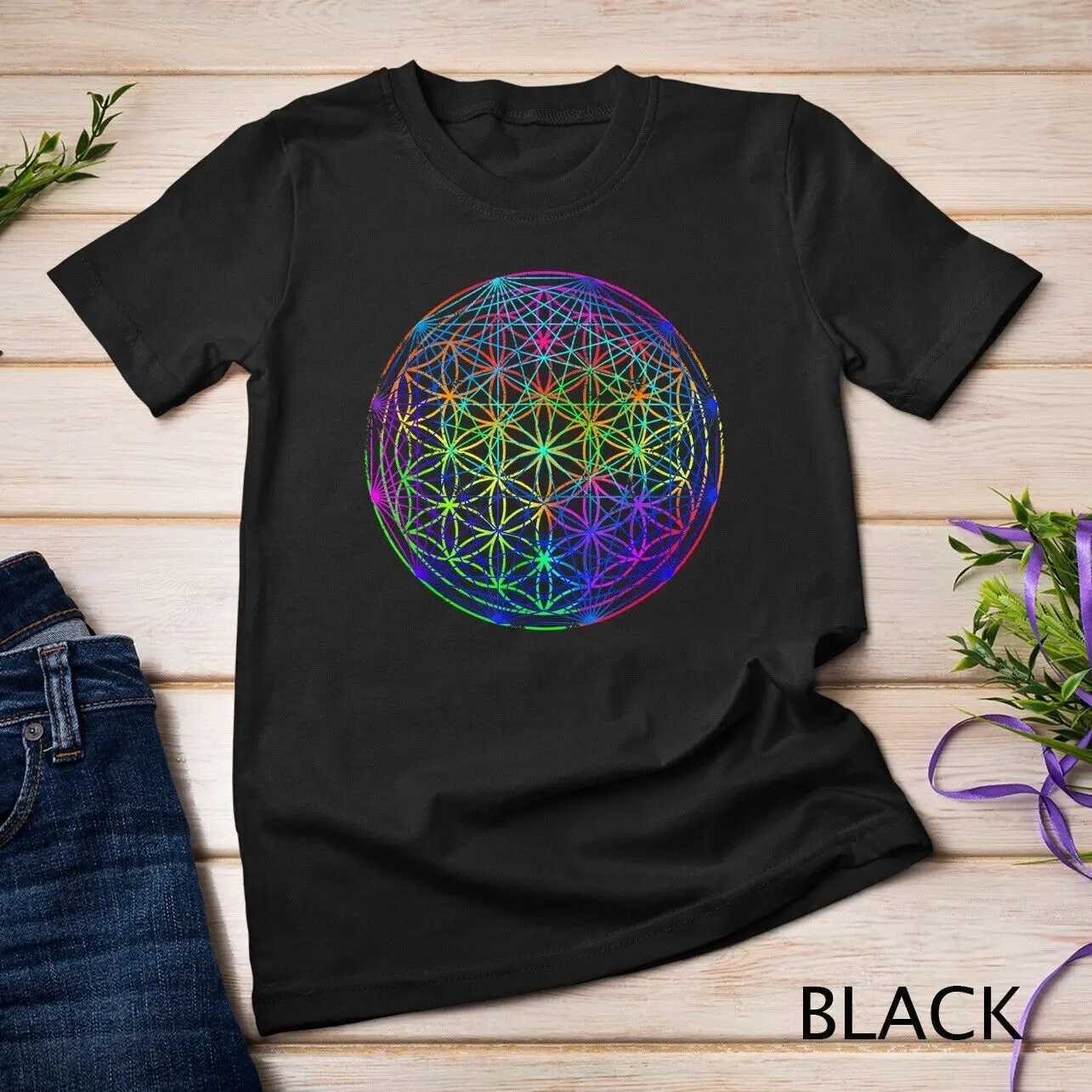 Geometric Chakra - Psychedelic Sacred Geometry T-Shirt Geometric Chakra - Psychedelic Sacred Geometry T-Shirt