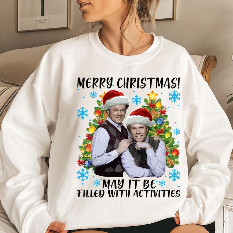 TikTok Shop Step Brother Merry Christmas May It Be Filled With Activities shirt Dale Doback Brennan Huff Christmas shirt