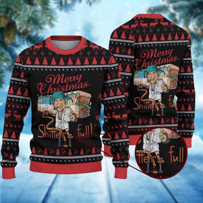 Merry christmas shitters full ugly sweater best sale