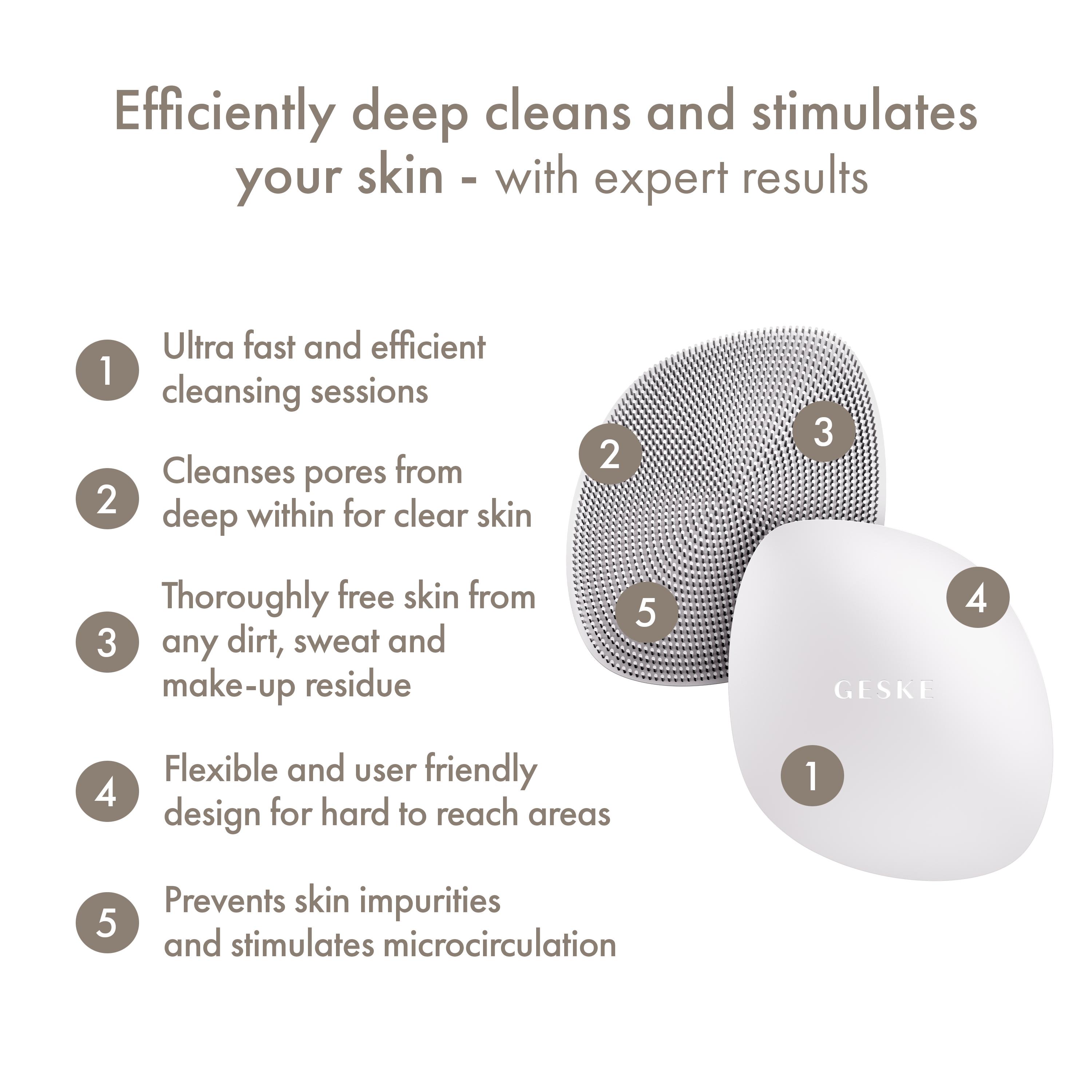 Cepillo facial GESKE | 4 en 1 | Cepillo de limpieza facial - Imagen 10 de 88