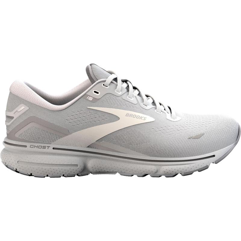 TikTok Shop Brooks Women s Ghost 15 Running Shoes Grey Silver 8.5 Wide D