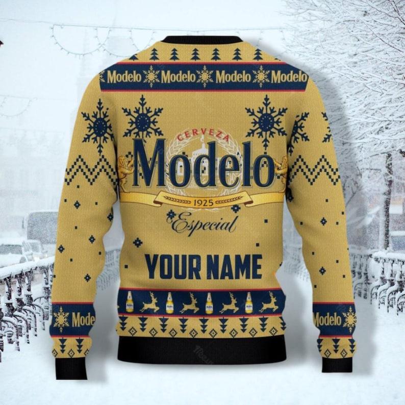 Modelo beer christmas sweater best sale