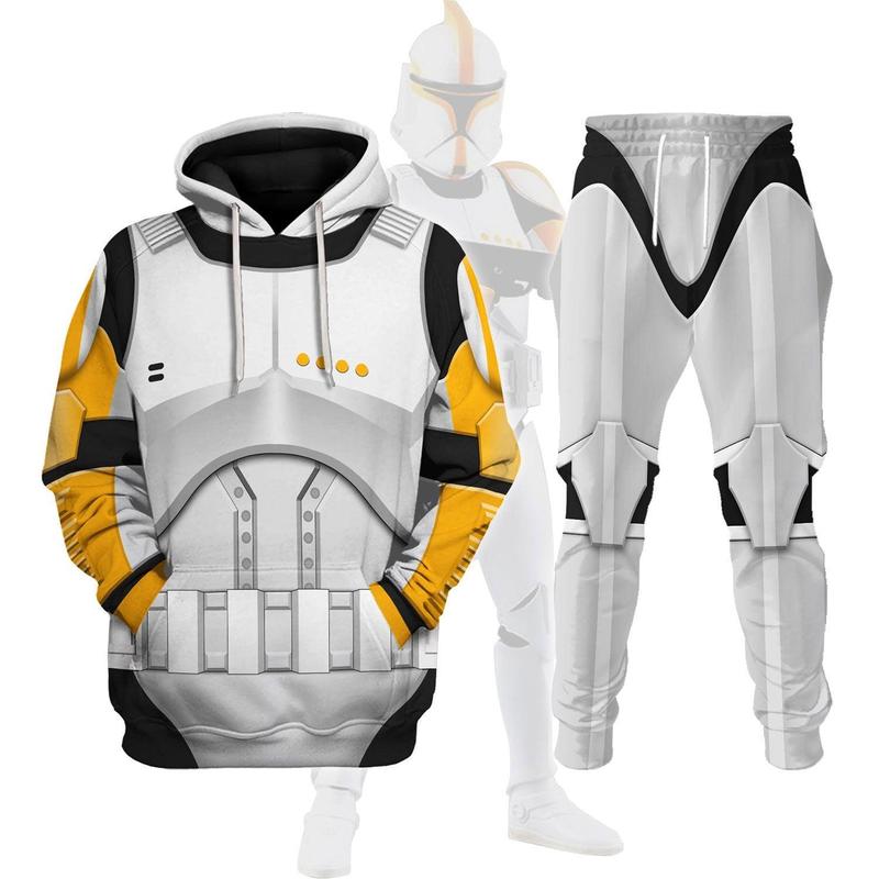 TikTok Shop Clone Trooper Commander Costume Hoodie Sweatshirt T Shirt Sweatpants