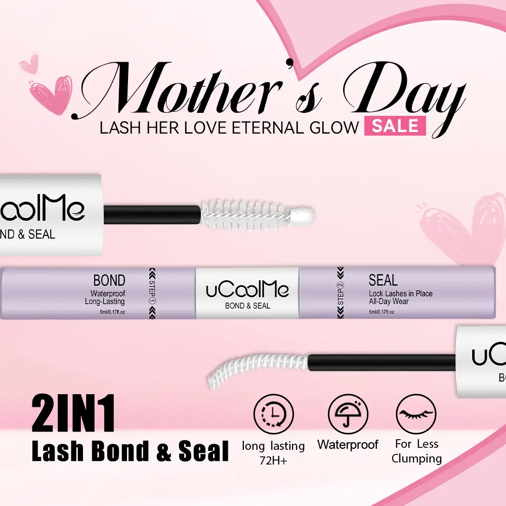 uCoolMe Lashes 2IN1 Bond & Seal Upgrade for Perfect Makeup Look springtok