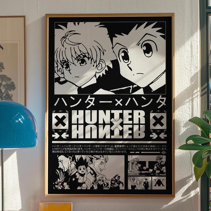 Hunter x Hunter Anime Poster - Hxh Gon Killua Poster - Hxh Poster ...