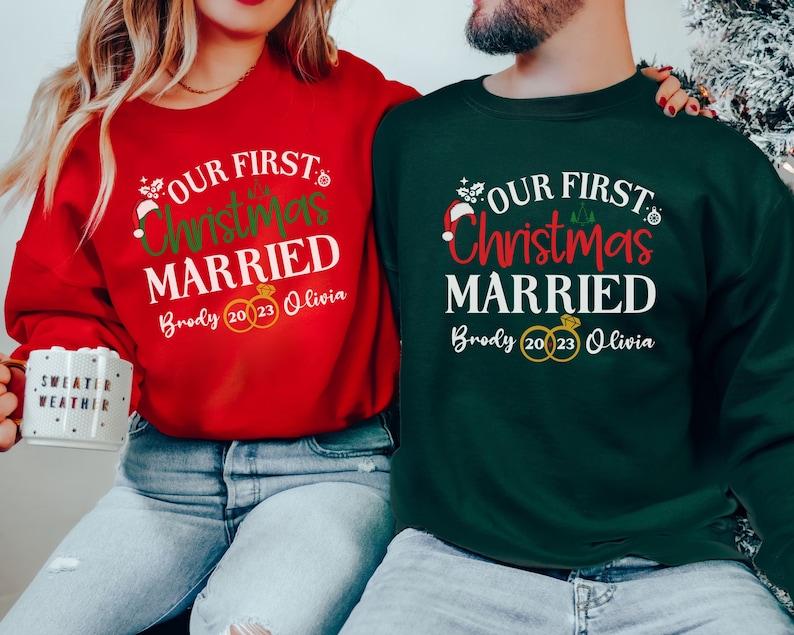 First christmas married sweater hotsell