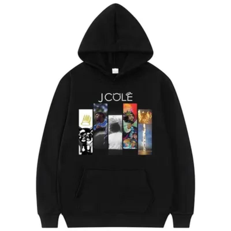 TikTok Shop Rapper J Cole Hip Hop Print Hoodie Fashion Men Women Oversized Vintage Long Sleeve Sweatshirt Trendy J Cole Hoodie J Cole Shirt Y2K Clothing designer shirt for men Gift For