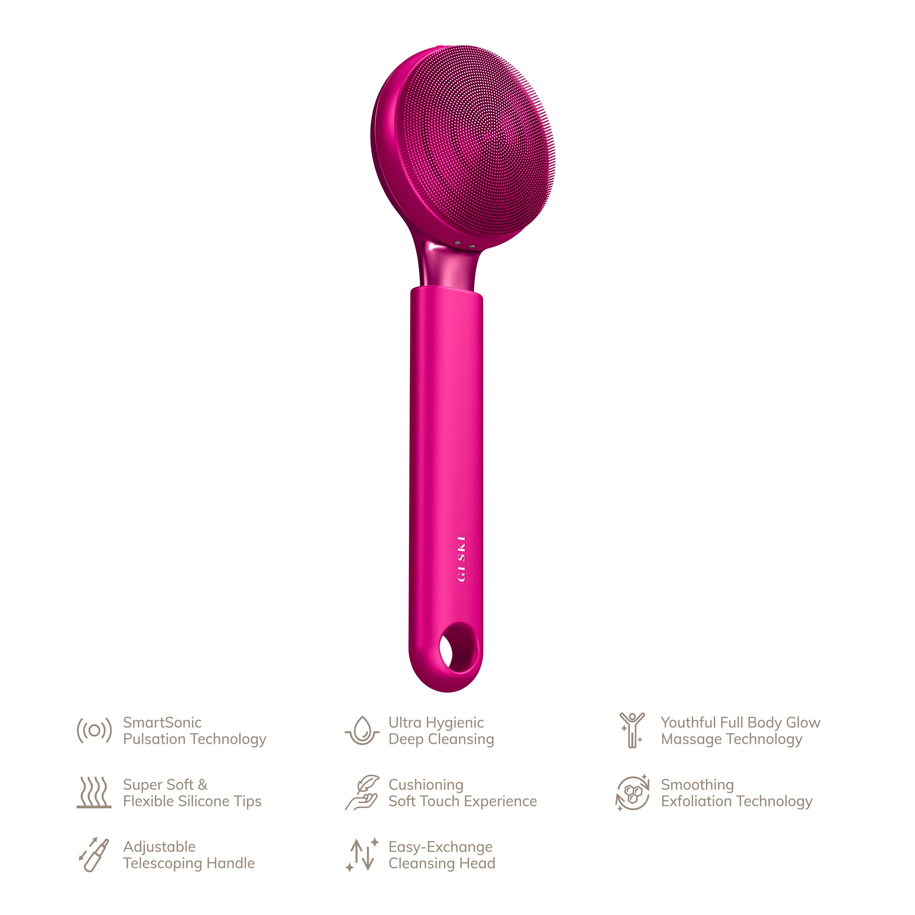 GESKE Cepillo Sónico de Cuerpo Completo y Exfoliante Intensivo 8 en 1 | Cepillo Corporal Eléctrico - Imagen 32 de 35