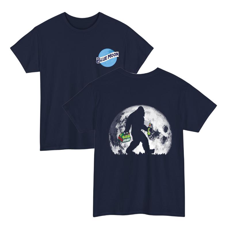 Camping Bigfoot With Red Moon T-Shirt Camping Bigfoot With Red Moon T-Shirt