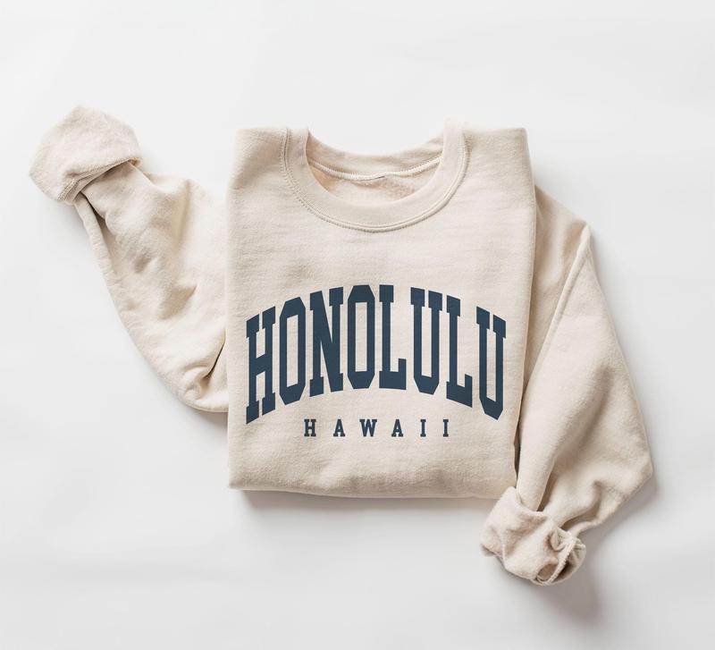 Hawaii retailer Cities Sweatshirt - Cities of Hawaii by Population - HI Sweatshirt - Hawaii Hometown Gift