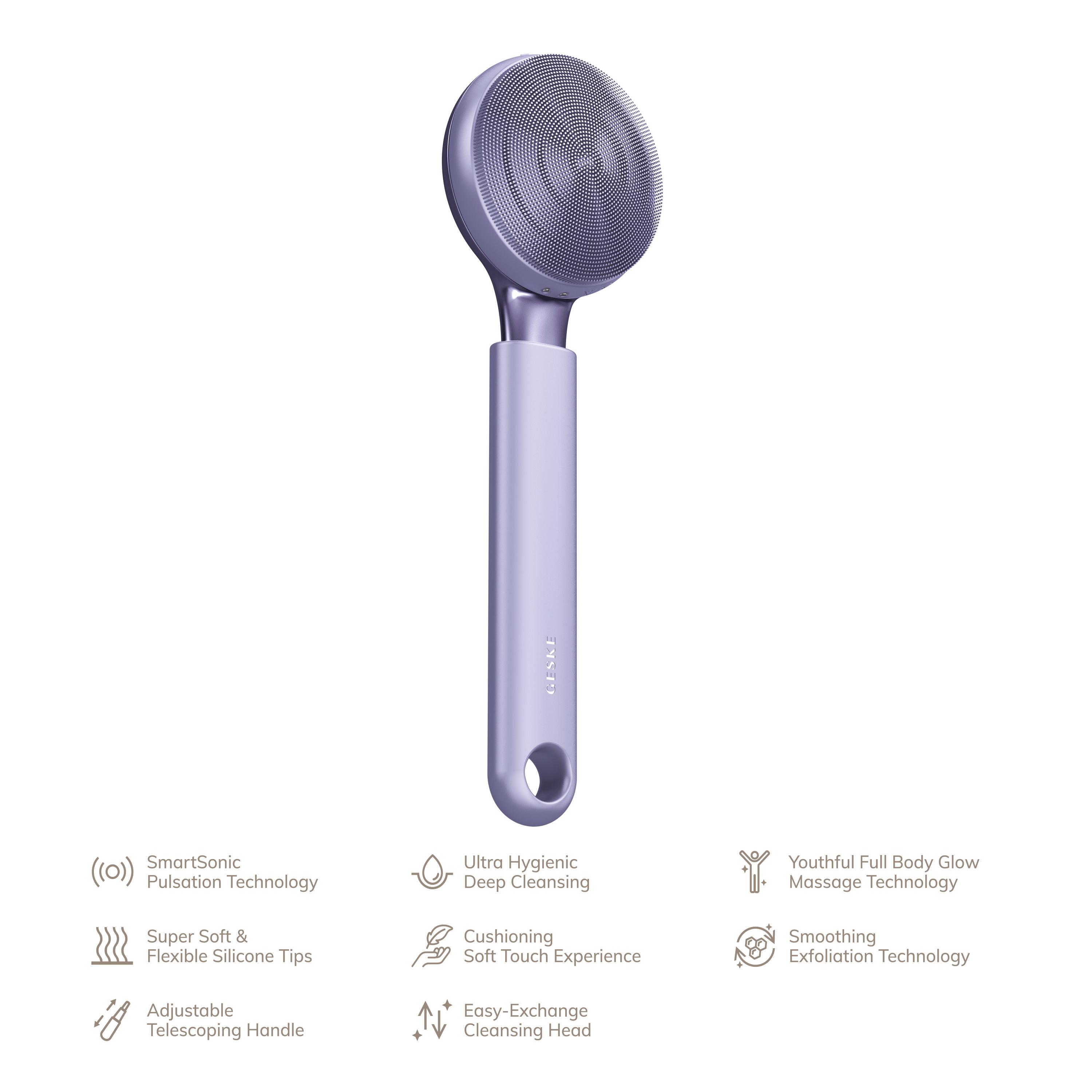 GESKE Cepillo Sónico de Cuerpo Completo y Exfoliante Intensivo 8 en 1 | Cepillo Corporal Eléctrico - Imagen 18 de 35
